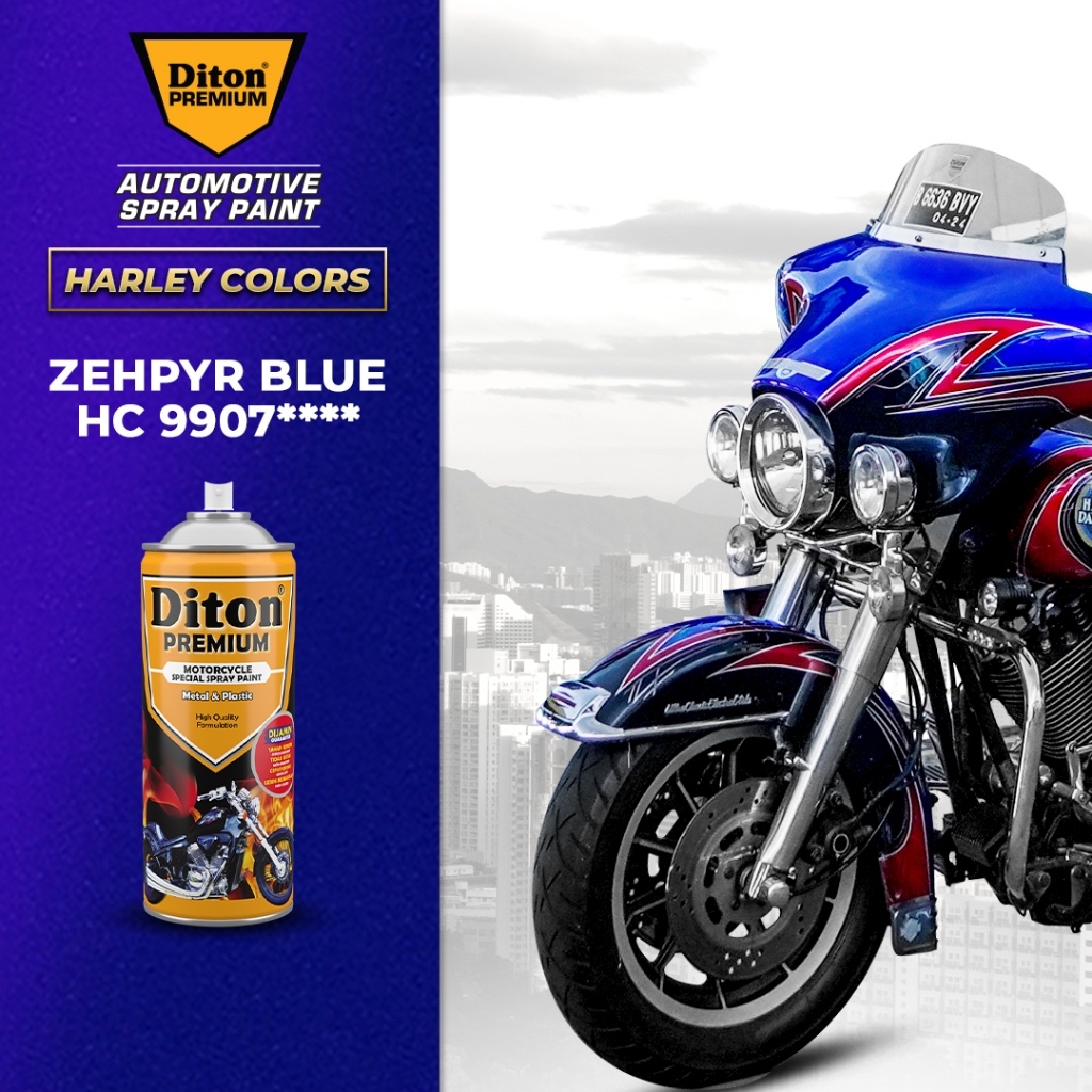 Pilox Biru Diton Premium Zepyhr Blue || Cat Semprot Body Motor Velg Motor&Rangka Motor