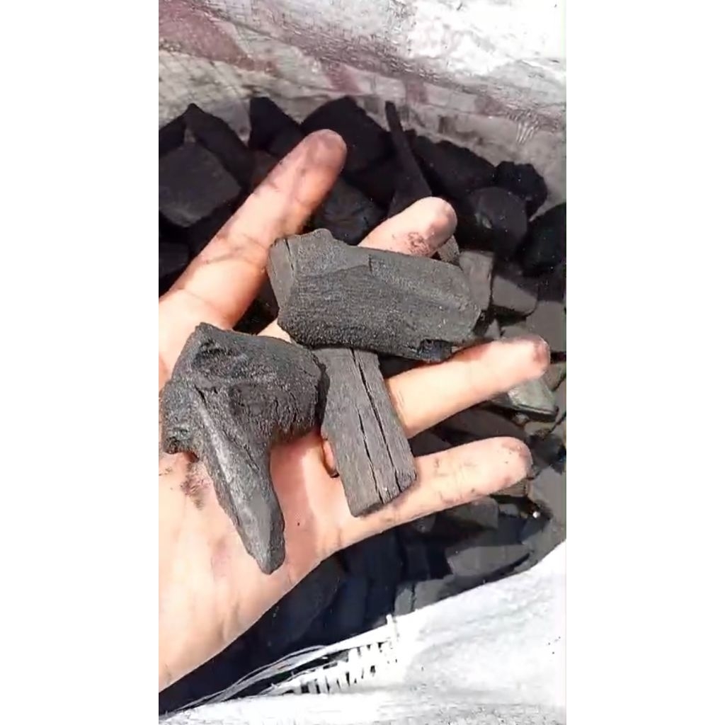 Arang kayu kemasan 1kg/arang kayu bakar/arang kayu
