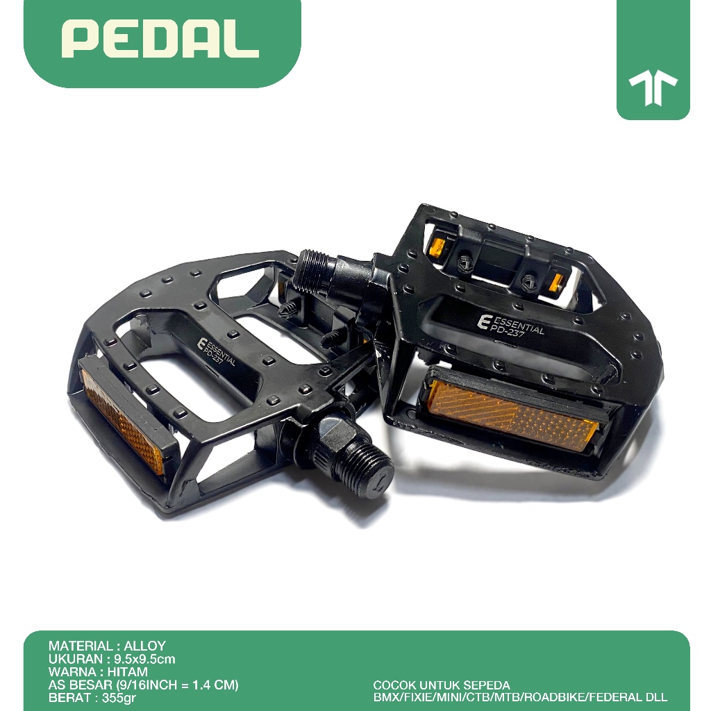 Pedal Alloy Gotri As Besar Sepeda MTB/BMX/CTB/Roadbike/Fixie/Federal