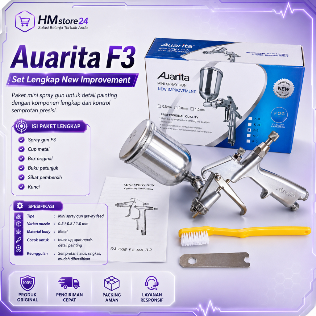 Spray Gun Auarita F3 modif New Improvement HM.STORE
