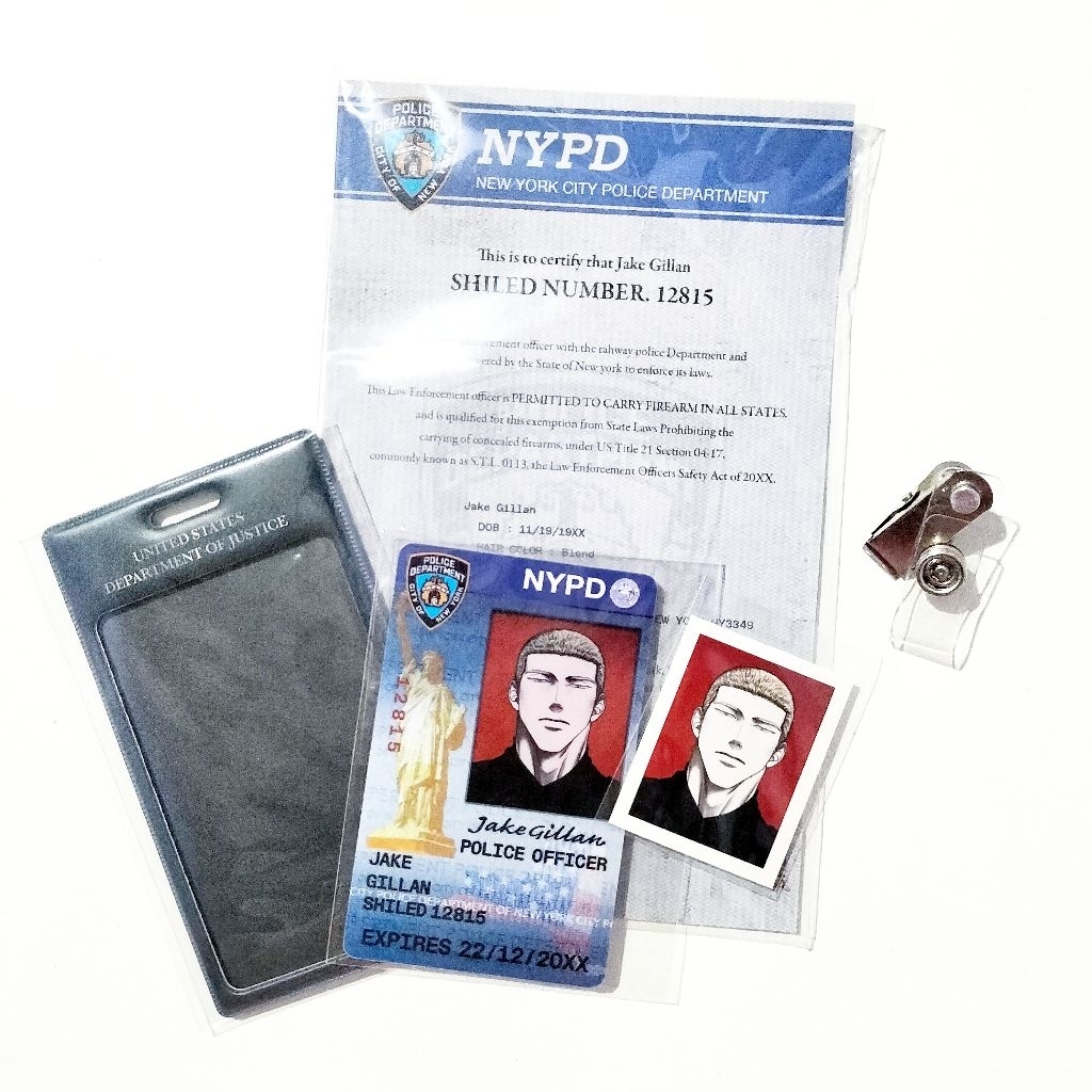 Shutline Jake ID Card Package Official Lezhin
