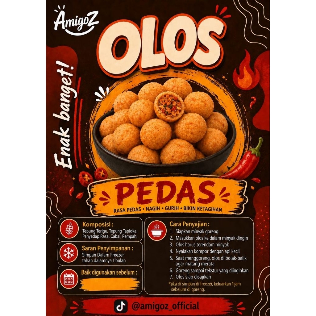 Olos Tegal by Amigoz "Pedas" || Oleh-oleh Khas Tegal || Cemilan Khas Tegal