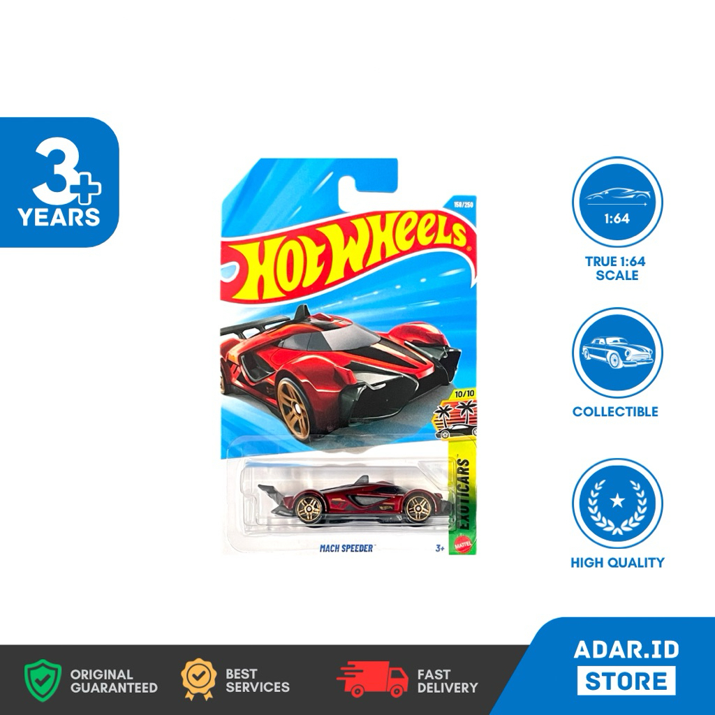 HOT WHEELS - MACH SPEEDER - EXOTICARS 10/10 - HW REGULAR 158/250 - JJK05