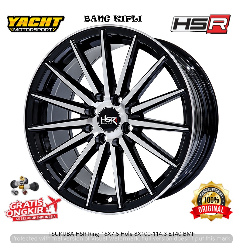 VELG RACING HSR TSUKUBA RING 16 TERIOS LUXIO INNOVA SHUMA  MAZDA  BALENO-YACHT