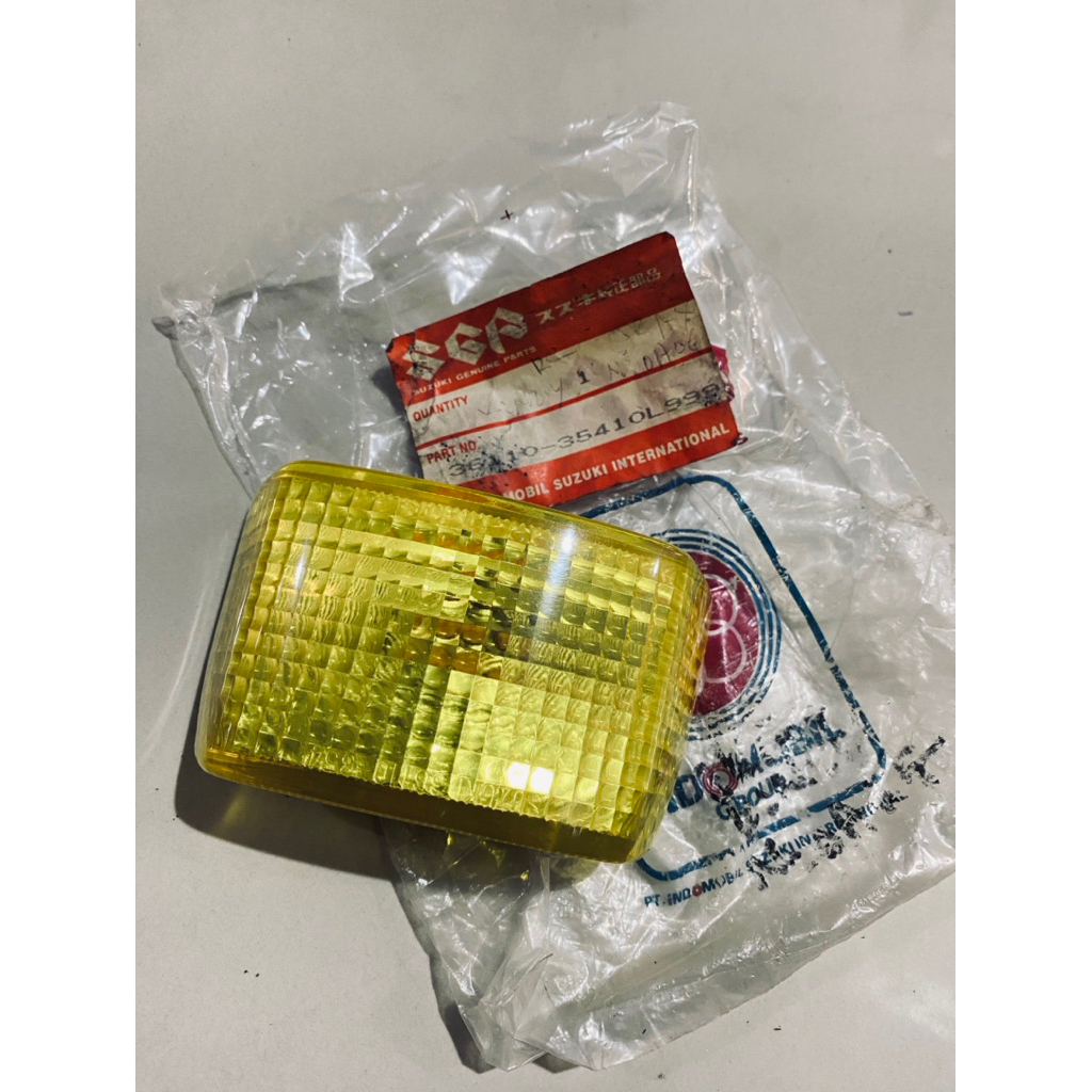Mika Lampu Senja Suzuki RC 80 100 RC80 RC100 Bravo Kuning Original assy lengkap