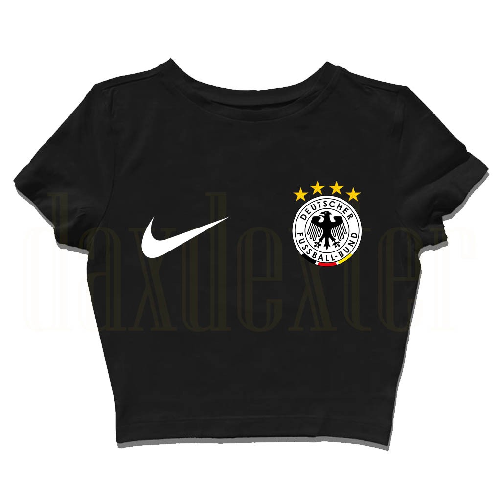 Baby tee Logo/Germany/national/y2k crop top tee