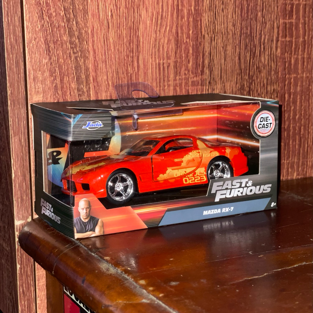 Jada Toys Fast & Furious – Orange Julius Mazda RX-7 | Premium Diecast Scale 1:32 Original
