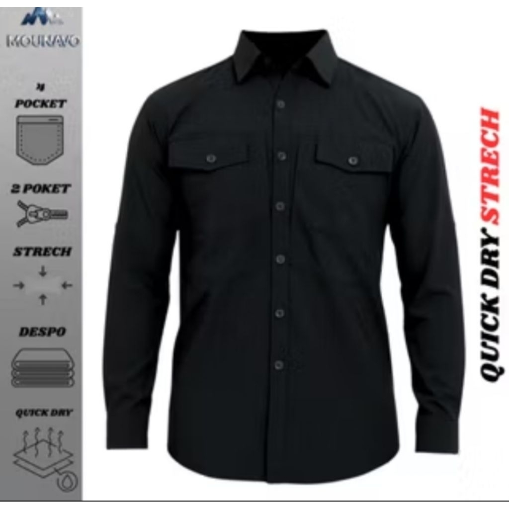 Kemeja Pdl Hitam  Kemeja Pdh Baju Pdl/Kemeja Tactical/Kemeja Hitam Pdl