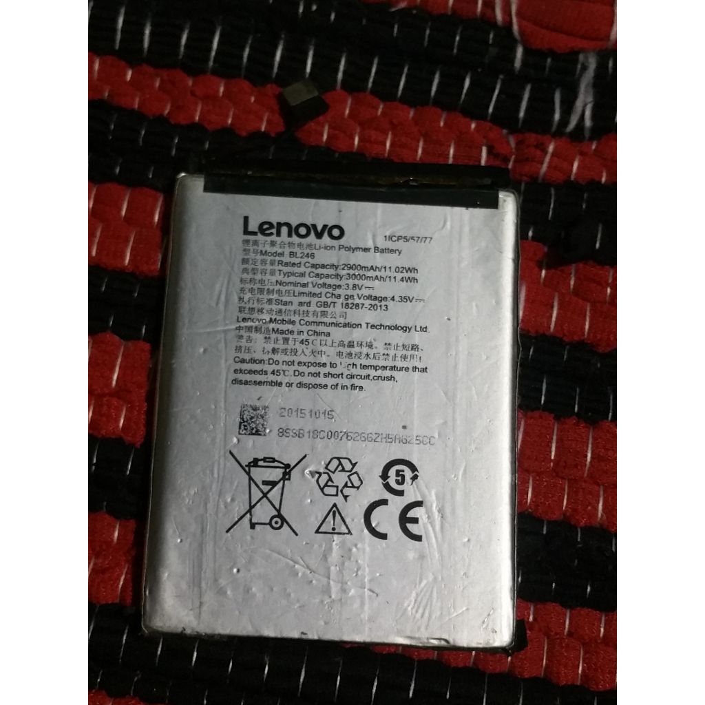 baterai Lenovo bl246/ vibe shot z90/ z9020