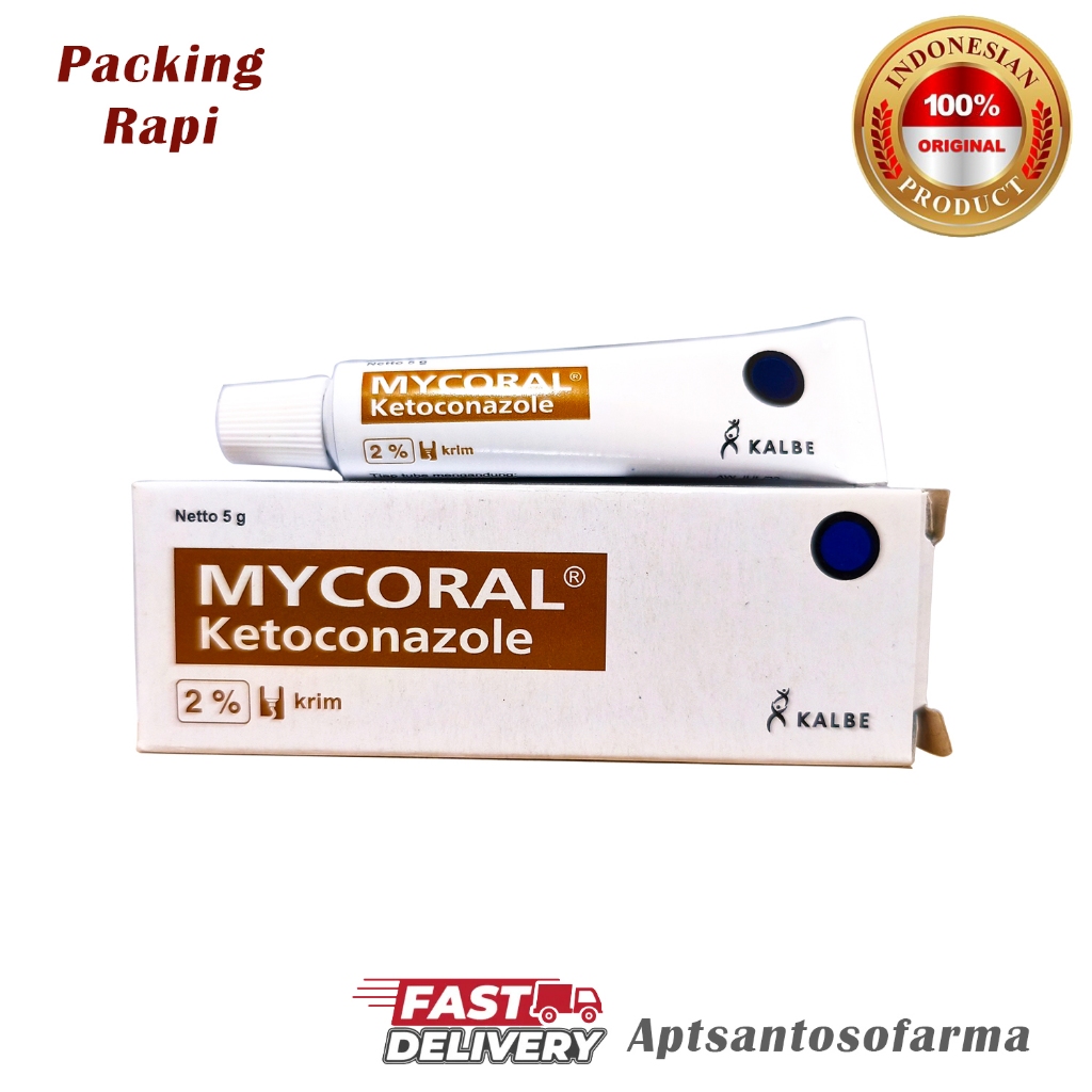 Mycoral Ketoconazole 2% Krim 5g | Krim Kulit Original