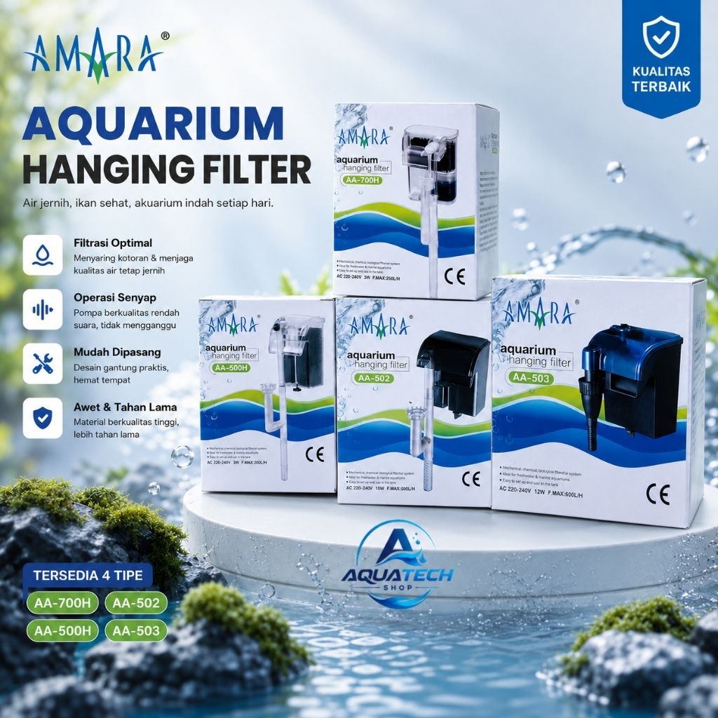 Filter Gantung Aquarium Amara AA-700H AA-500H AA-502 AA-503