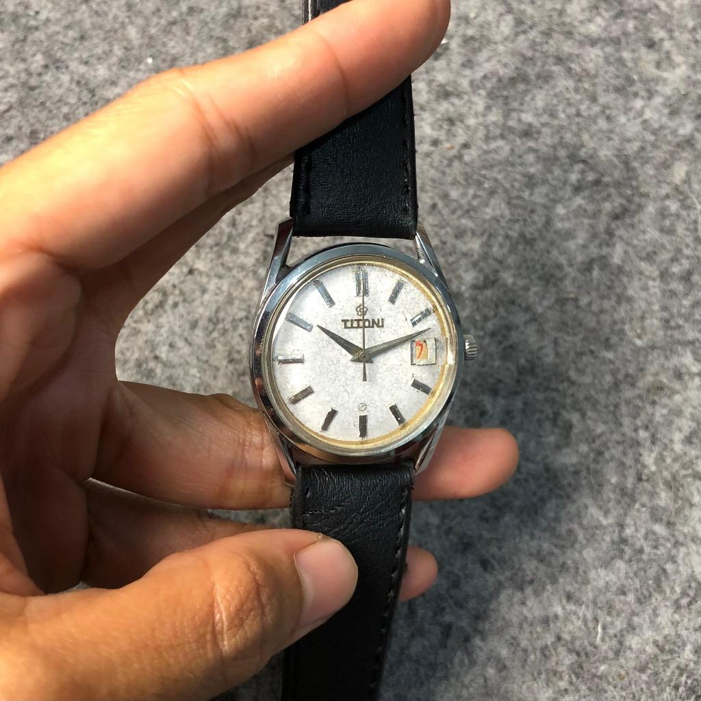 Jam Tangan Pria Titoni Vintage Original