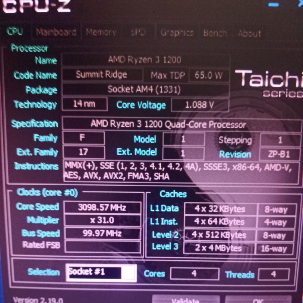 Ryzen 3 1200 Tray (AM4)