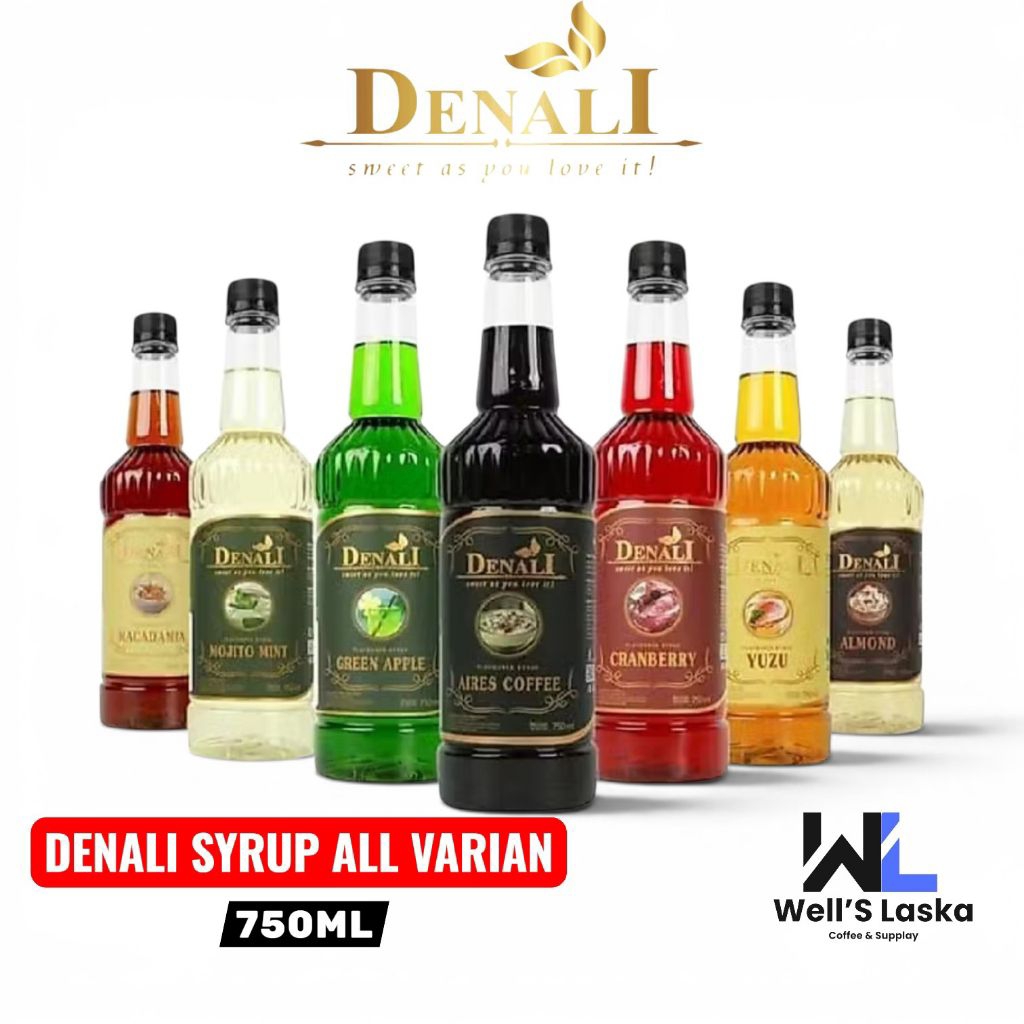 Denali - Syrup Denali All Varian 750ml - Denali syrup - Denali sirup - Sirup minuman merk denali kem
