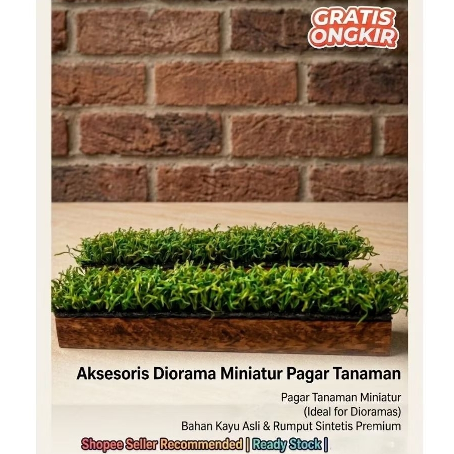 Maket Miniatur wood base | aksesoris miniatur pagar tanaman | maket pagar tanaman diorama hotwheels 