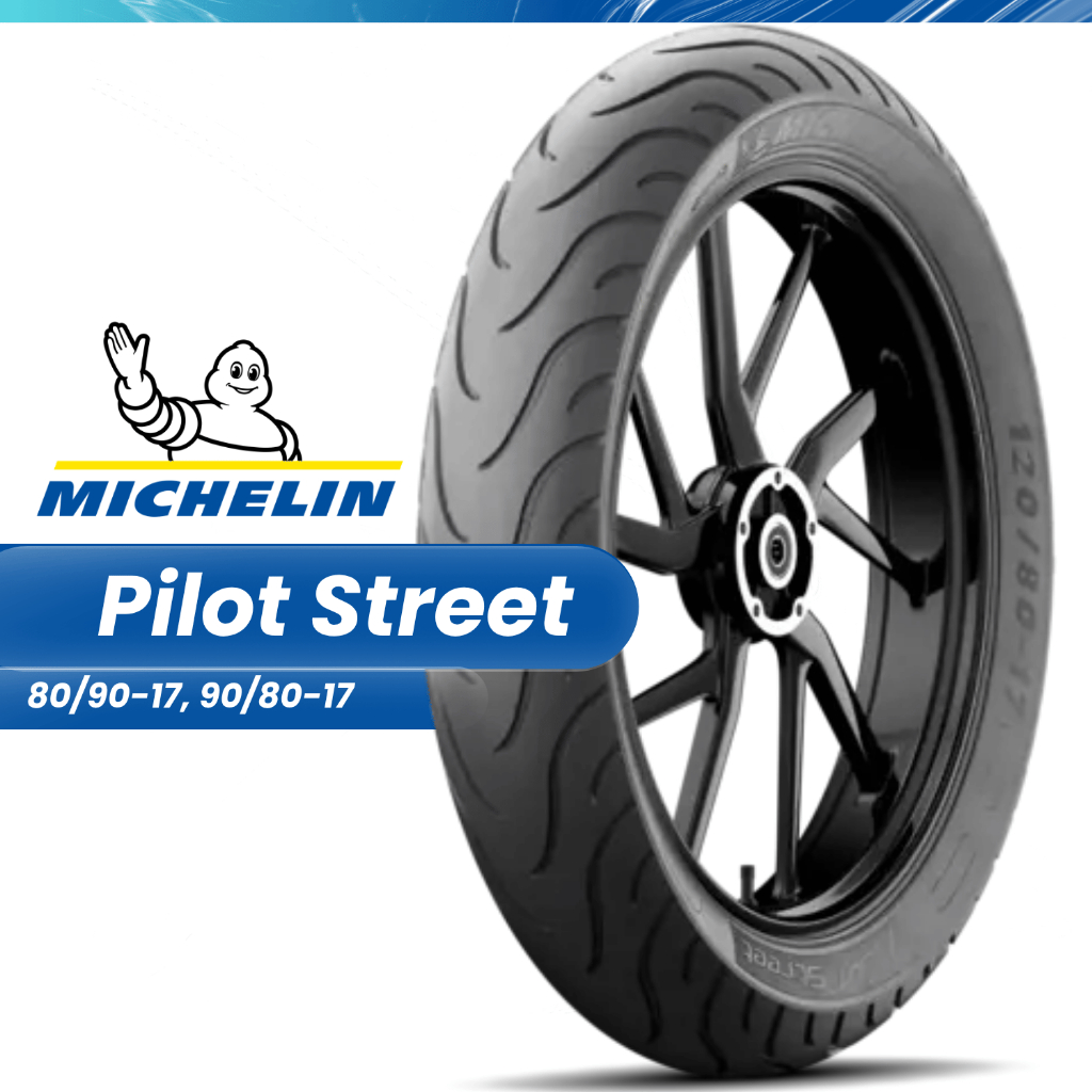BAN MOTOR MICHELIN PILOT STREET 80/90-17 90/80-17 TUEBELESS ORIGINAL