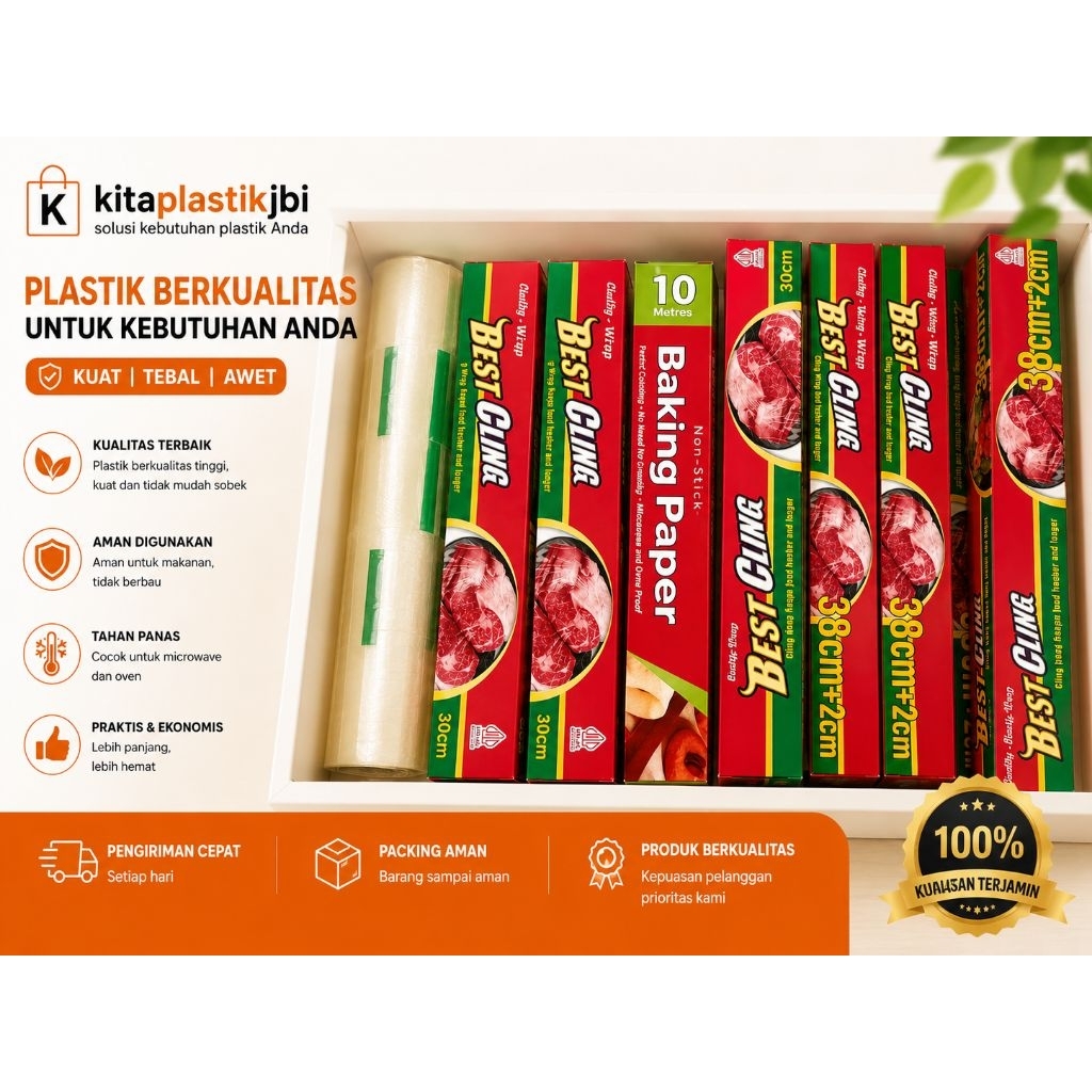 Plastik Wrapping BEST CLING, PLASTIK MAKANAN / FOOD WRAPPING | Plastik Wrapping