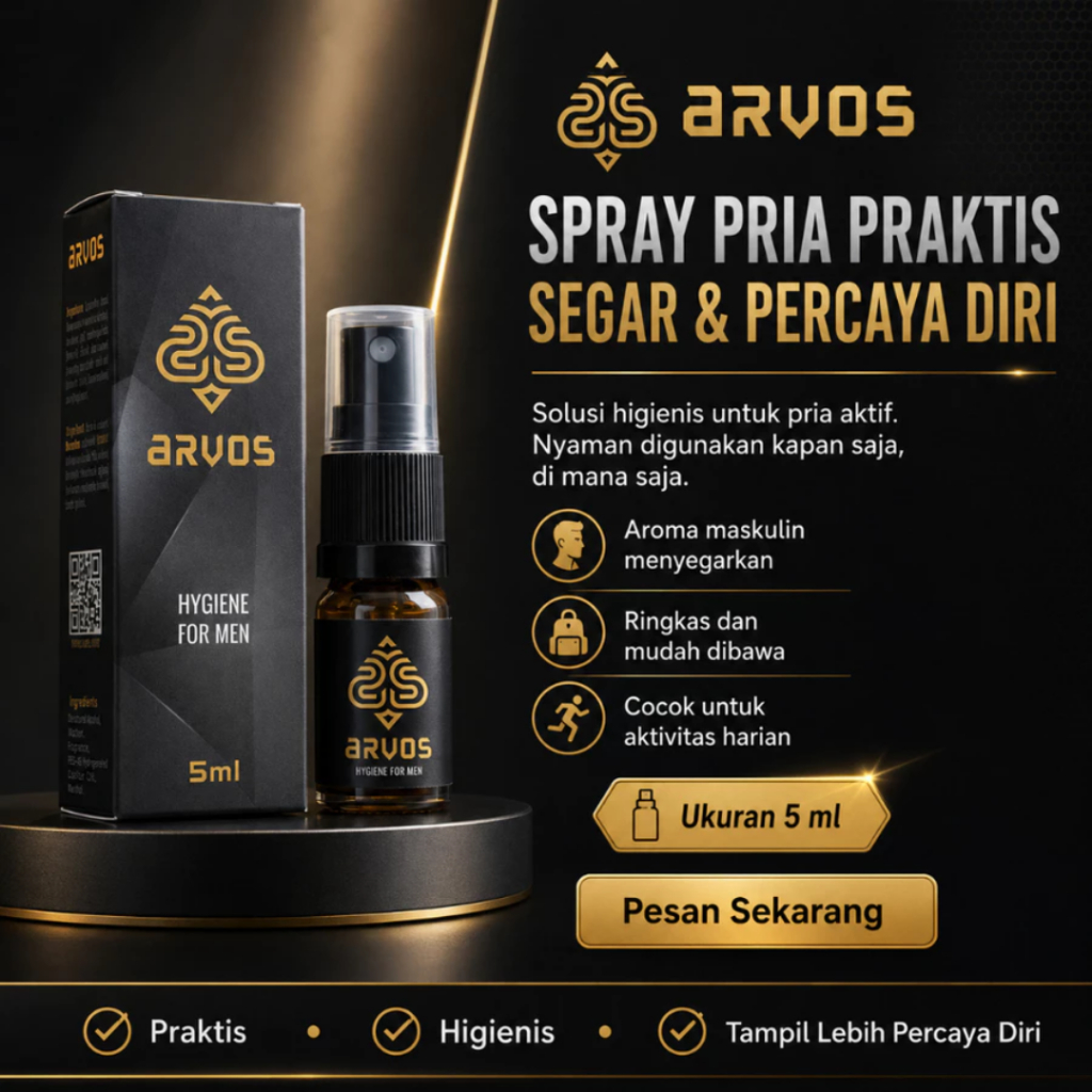 Arvos Spray Tahan Lama Tanpa Kebas BPOM