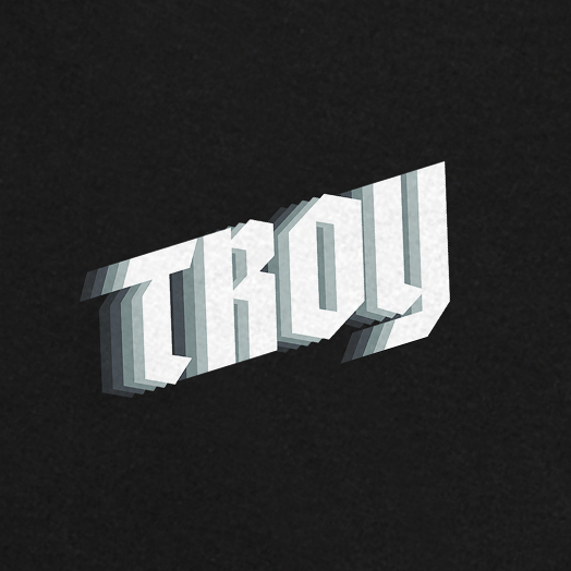 Troy Company Tshirt Black Shadow - Kaos Pria Lengan Pendek Hitam MTD 3556