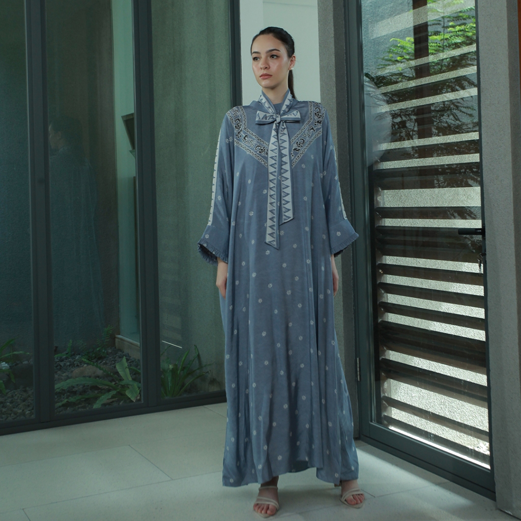 Batik Huza - Kaftan Malvika - Gamis Kaftan Batik Wanita