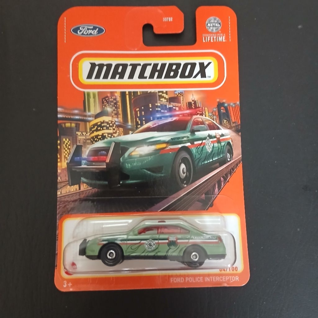 Matchbox Ford Police Interceptor Green