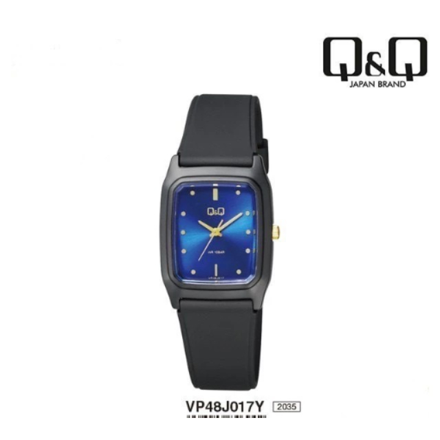 Jam Tangan Q&Q VP48 Original Wanita Analog Rubber Tali Karet Cewek QQ Water Resist Watch