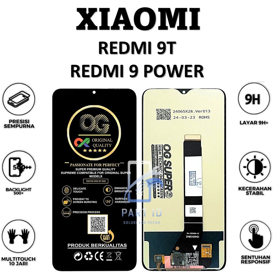 LCD TOUCHSCREEN REDMI 9T / REDMI 9 POWER COMPLETE ORIGINAL 100% FULLSET