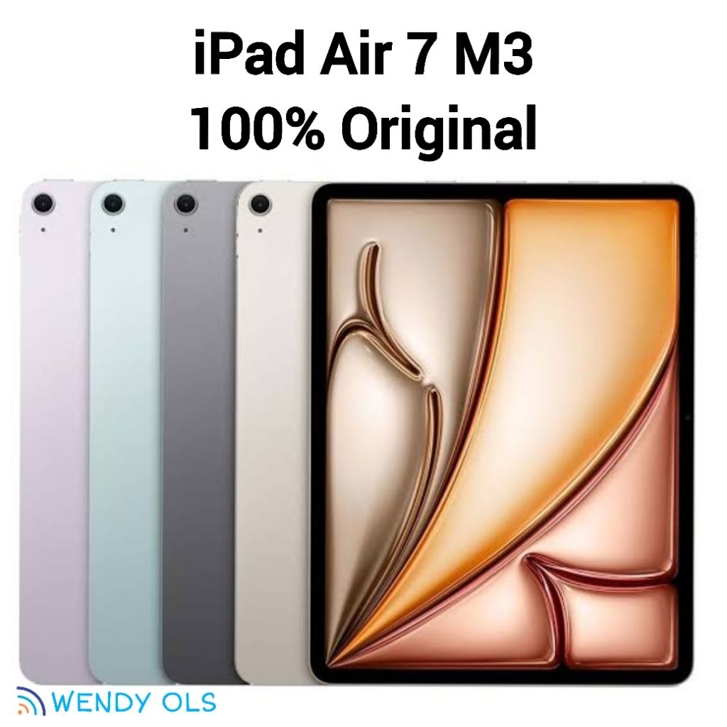 iPad Air 7 2025 M3 Chip 11 inch & 13 inch 128GB 256GB 512GB 1TB Wifi / Cellular 5G Gen 7th 11" 13" O