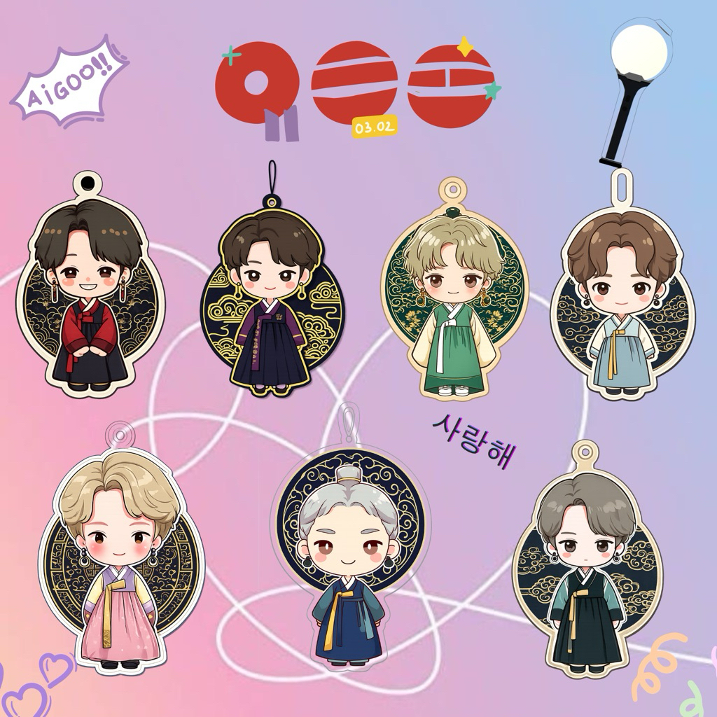 [READY STOCK] Keychain BTS Gantungan Kunci BTS Merchandise Freebies BTS Merchandise BTS World Tour A