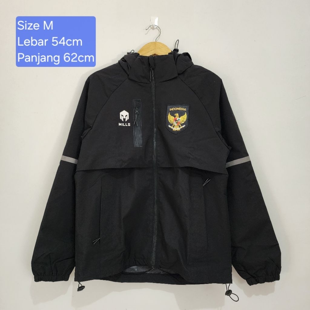 [USED] Original Mills Jacket Raincoat Timnas Indonesia