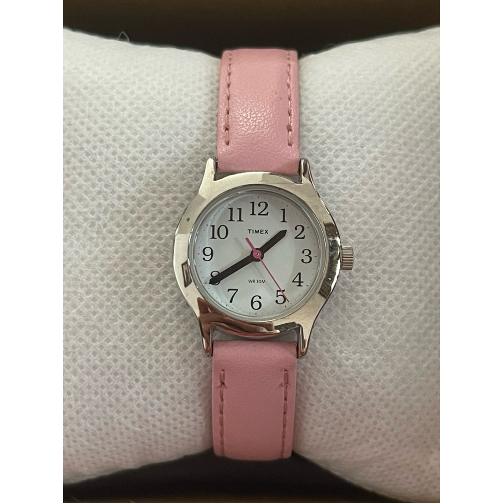 Timex Easy Reader Pink Leather Strap