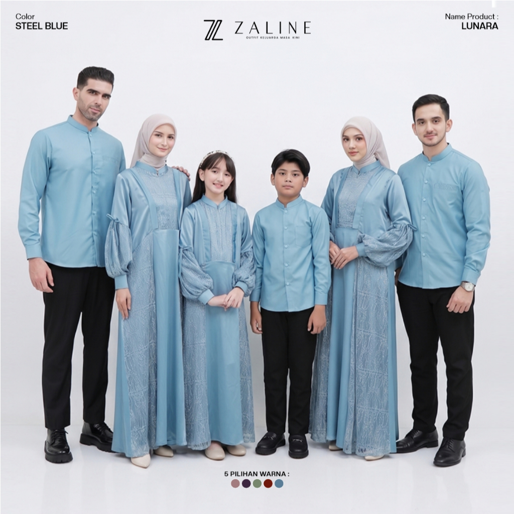 Family Set Premium Baju Couple Keluarga Sarimbit Lebaran 2027 | Baju Couple Keluarga Ayah Ibu Anak K