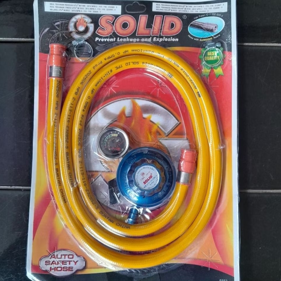 Paket Selang Regulator Gas Solid Tekanan Rendah