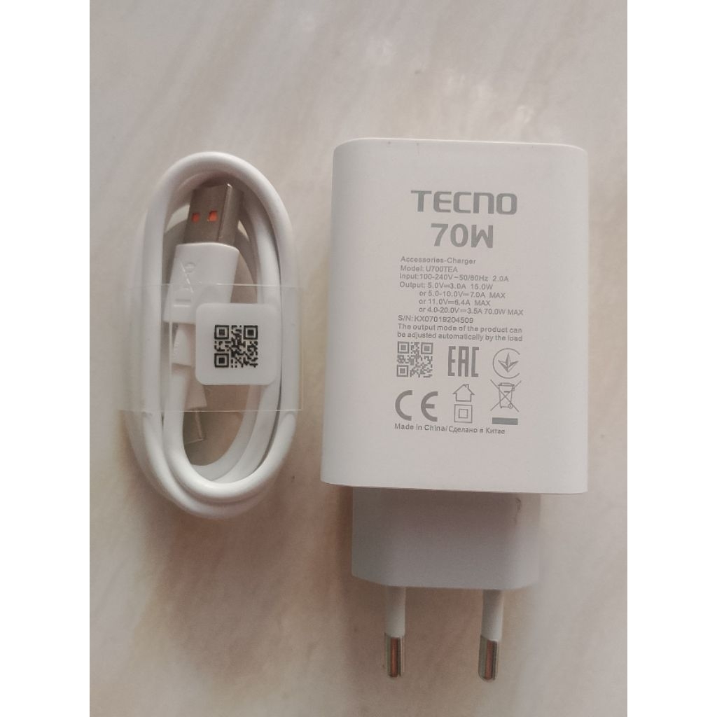 Charger tecno pova 6 pro