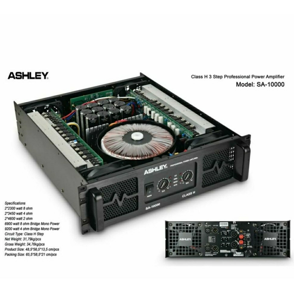Power Amplifier Ashley SA 10000 Original Amplifier CLASS H 3 Step Original