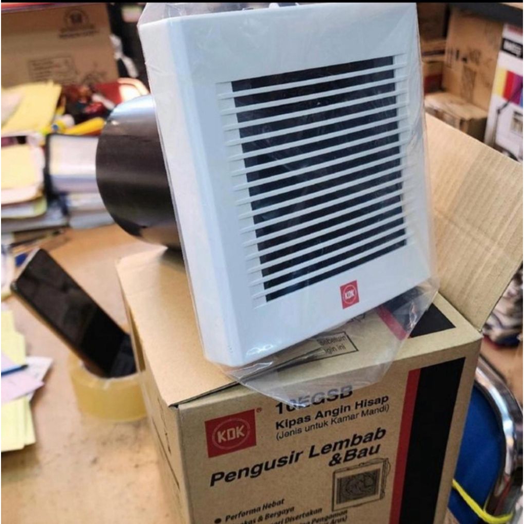 KDK Exhaust fan kamar mandi 4"inch 10 EGSB pengganti 10EGSA