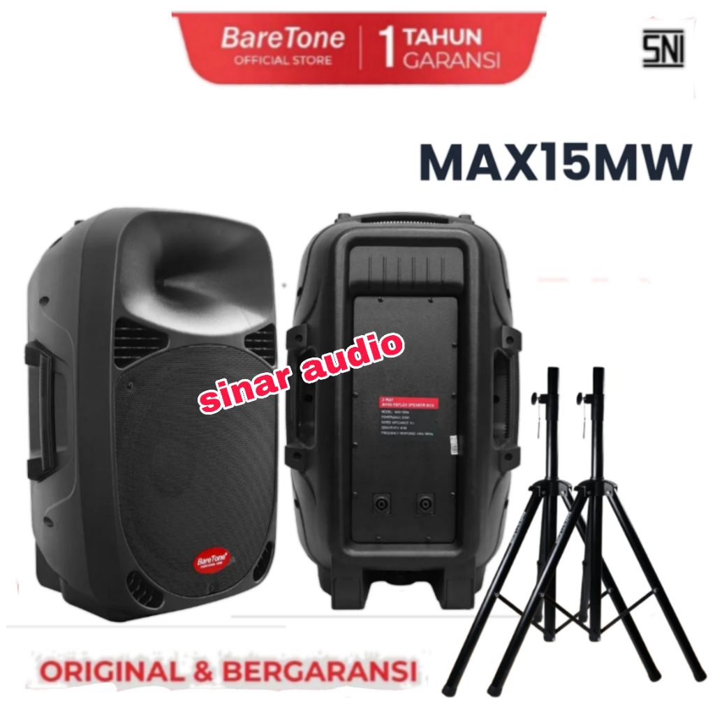 Speaker Pasif 15 inch Baretone Max15mw 600Watt Professional