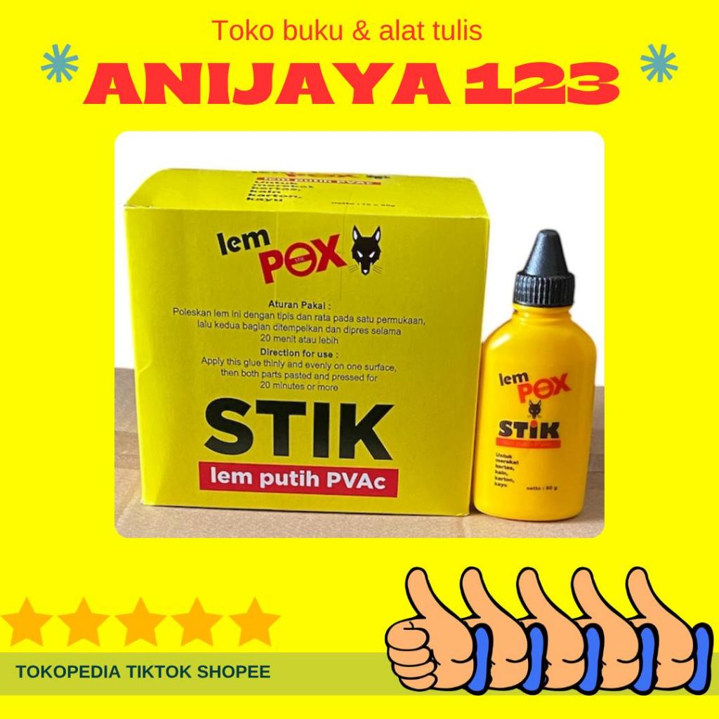 LEM FOX STICK - LEM D’FOX STICK - LUSINAN - 12PCS - LEM PVAC - KAYU - SERBAGUNA