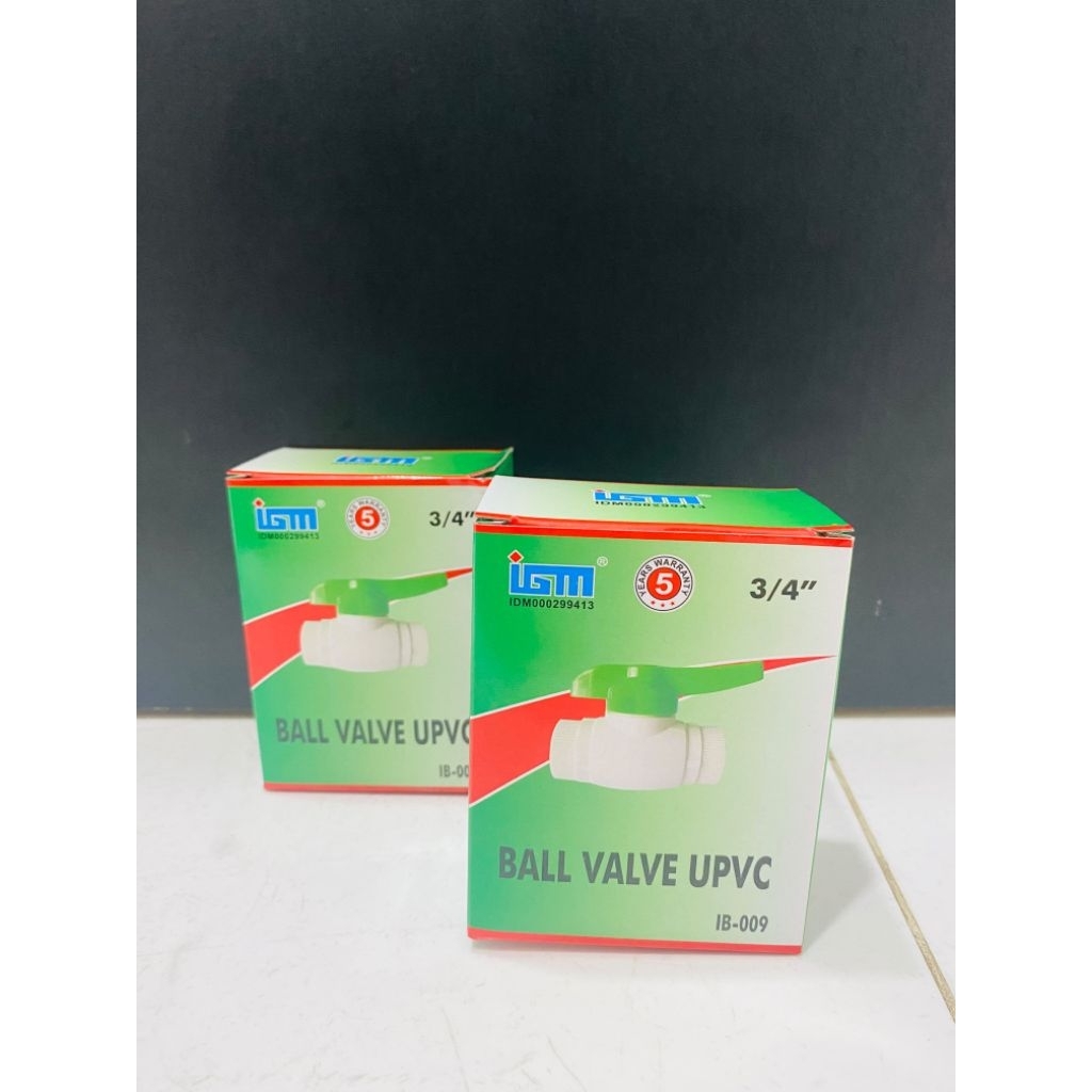 Stop kran ball valve IGM 3/4"INCH PVC polos IGM