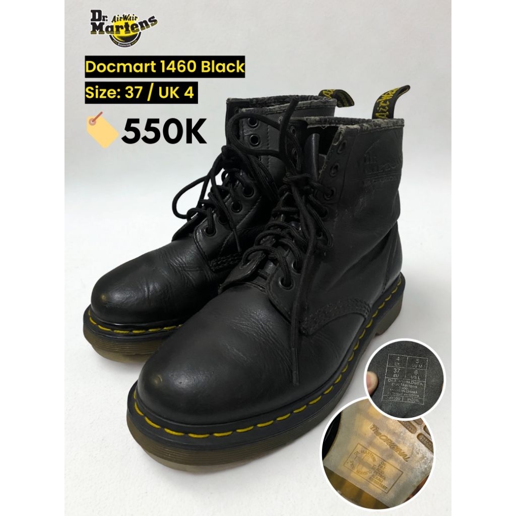 Sepatu Dr martens 1460 Black second