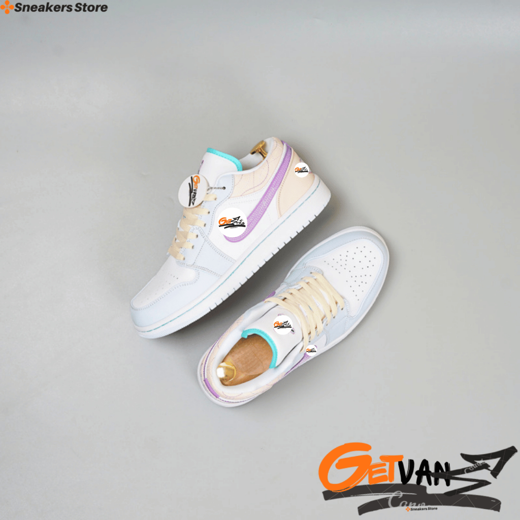 Sneakers Women's AJ1 Low Sky Purple & All C0LLECTI0N 100% Bnib 37-40