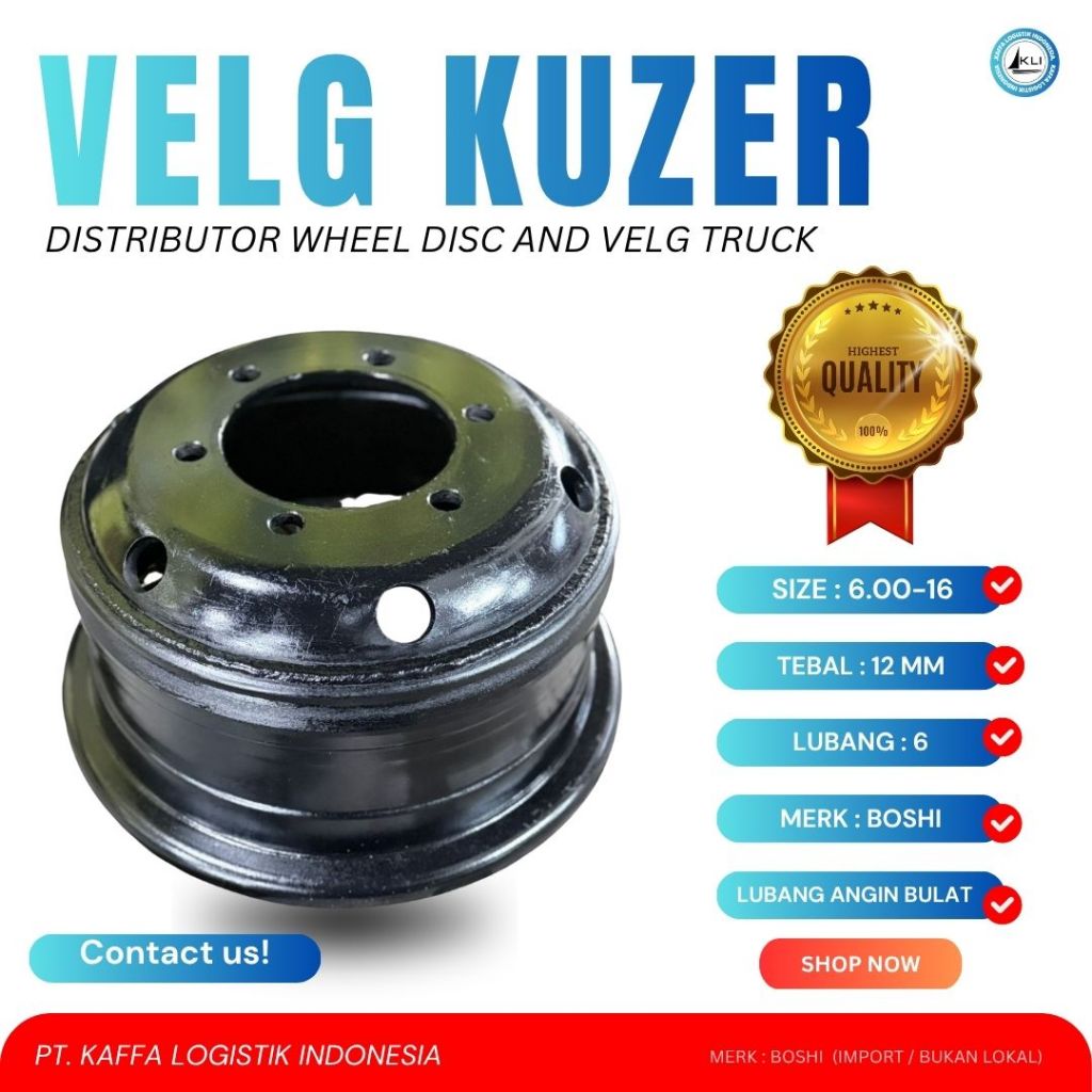 VELG UD KUZER RING 16 TEBAL 12MM LUBANG ANGIN BULAT/MERCY