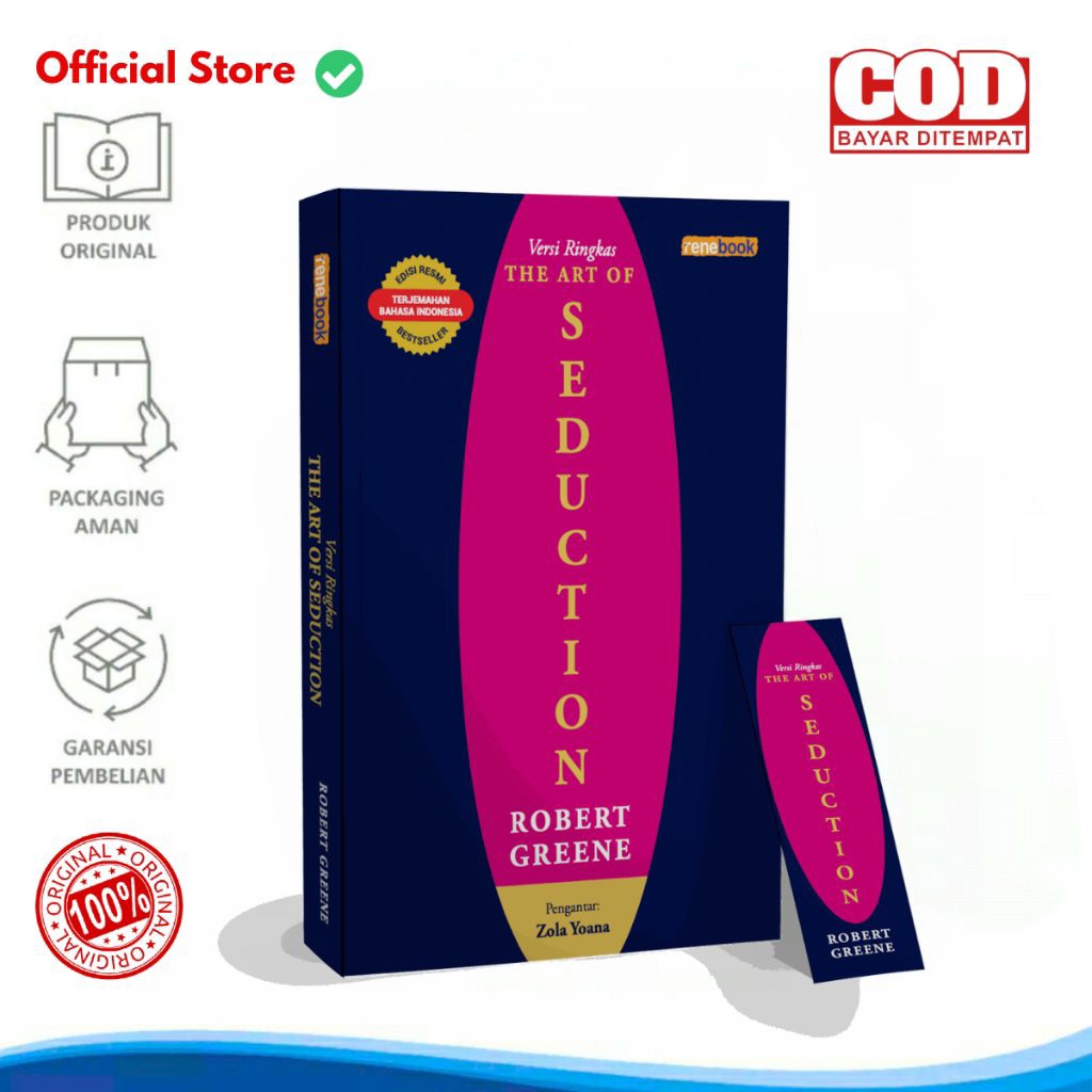 Ori Buku Versi Ringkas The Art of Seduction Terjemah Terjemahan Bahasa Indonesia Seni Muslihat Meray