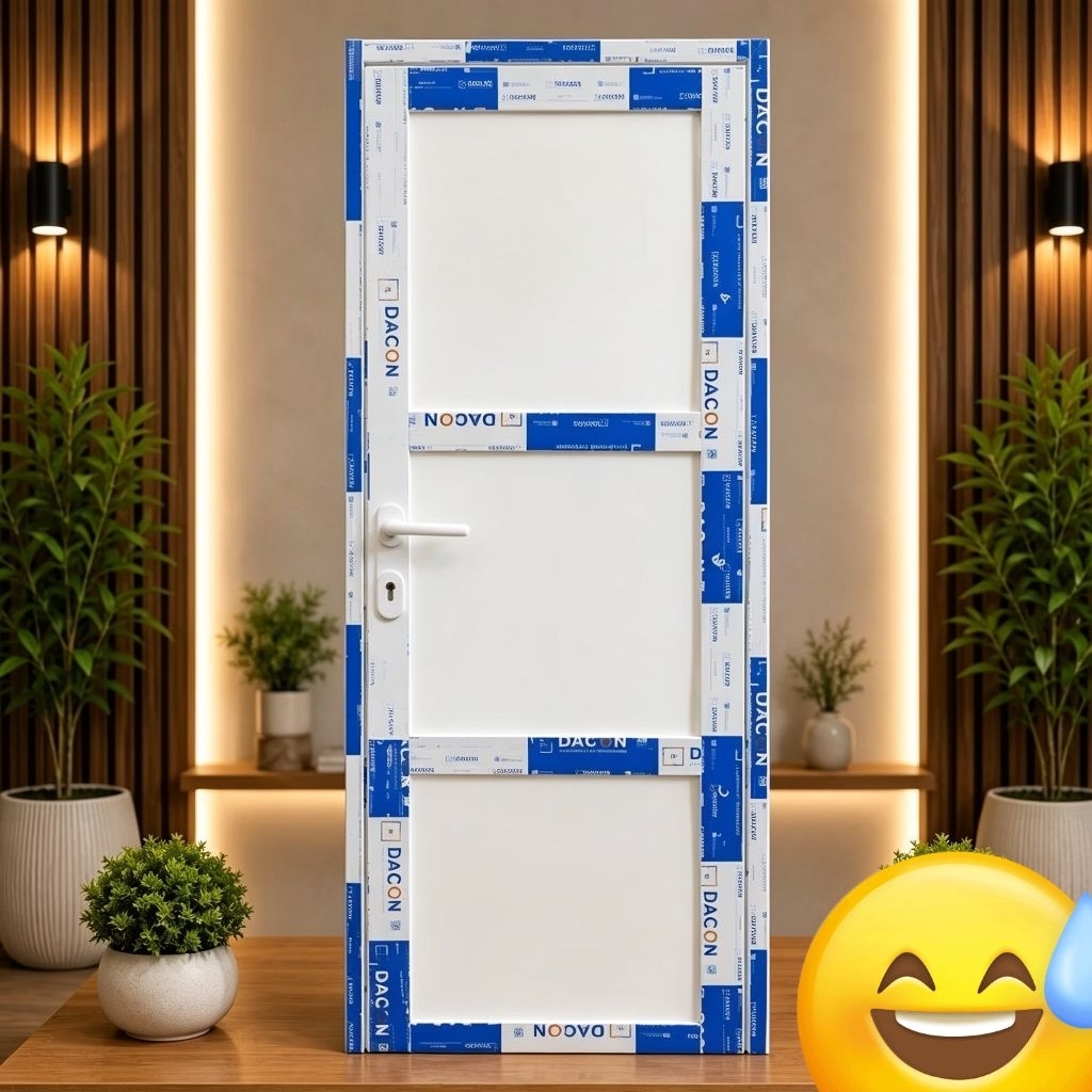 pintu alumunium acp+kusen free Peking kayu
