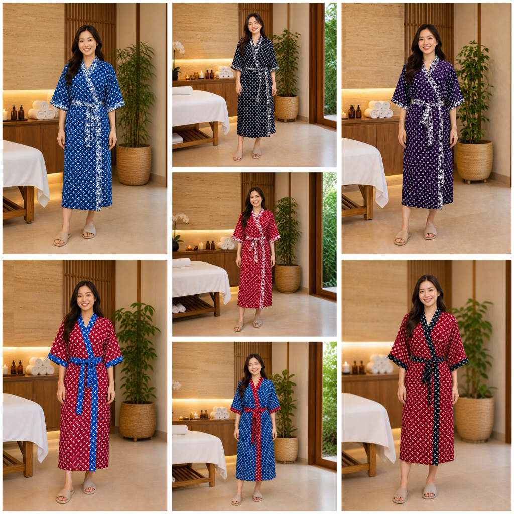 BATIK AIS Kimono Batik Jumbo Outer Baju Tidur Pria Wanita Rayon Premium Kekinian