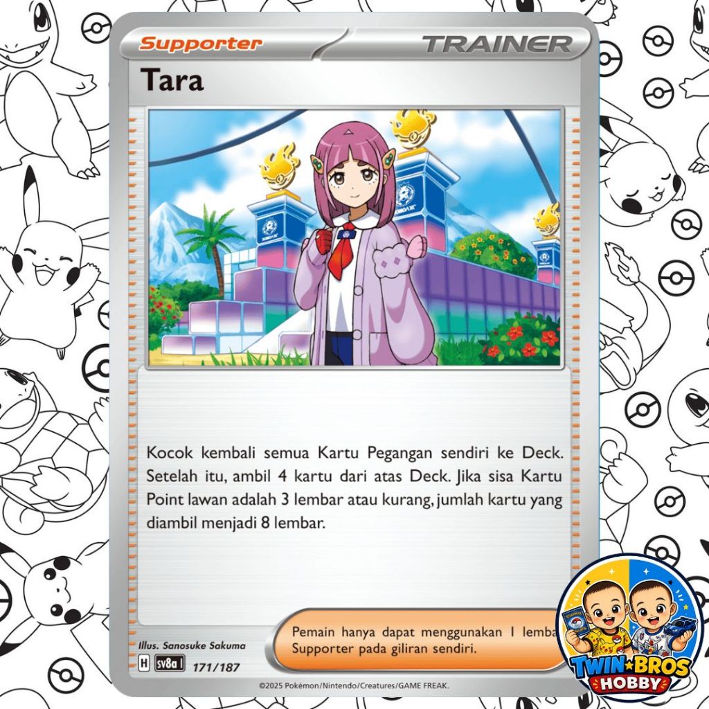 Tara 171 sv8a - Trainer Supporter - Kartu Pokemon TCG Indonesia