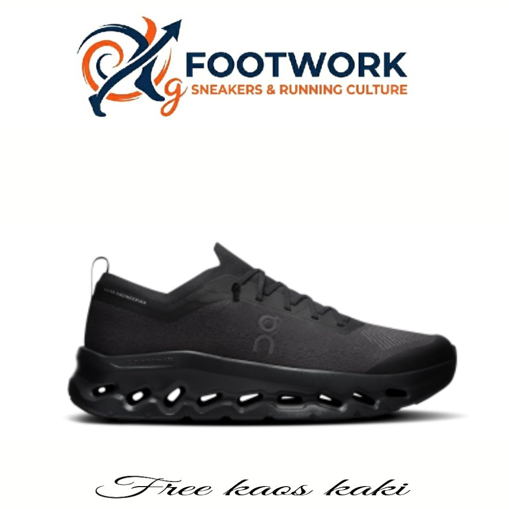 FOOTWORK/Sepatu running pria cloudtilit moon full black