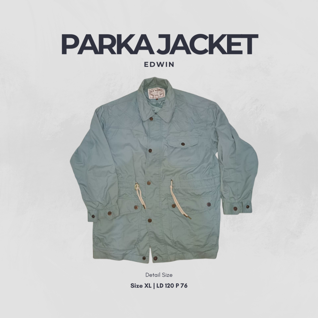 Parka Edwin Olive Green - Parka Oversize, Jaket Parka