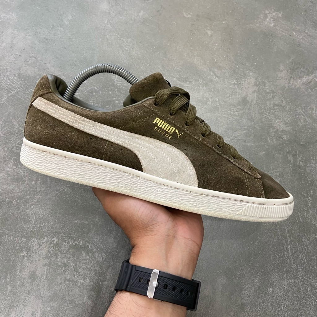 [Size 41] Puma Suede Brown White Second Original Kondisi Mulus No Minus. Harga Barunya 2.5 Juta Rupi