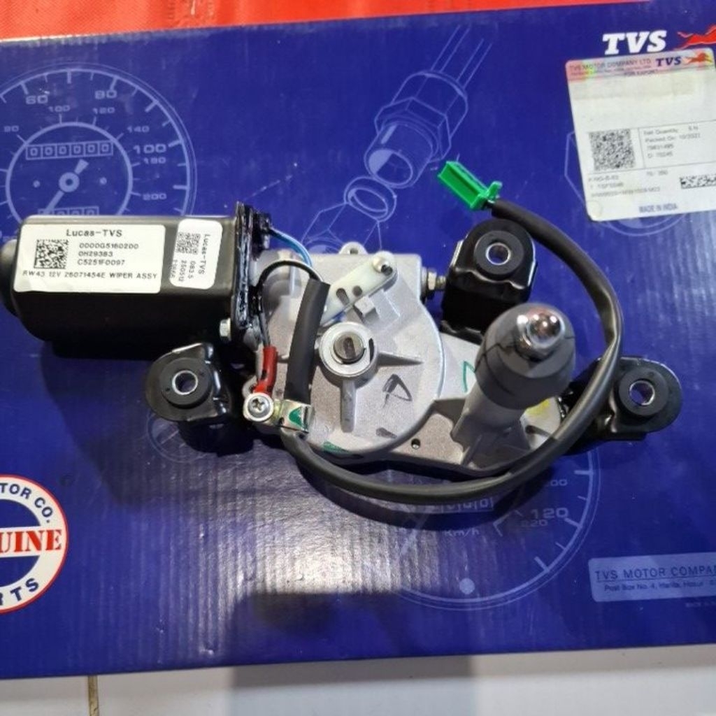 WIPER MOTOTR KIPAS AIR TVS KING / BOX / CARGO / PICK UP / BAJAJ BIRU PENUMPANG TVS KING RODA........